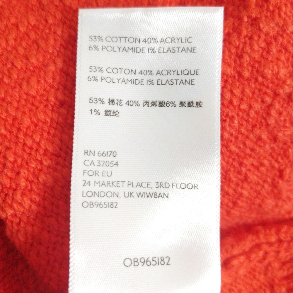 NEW Urban Outfitters Orange Molly Ruffle One Shoulder Crop L - Picture 8 of 9